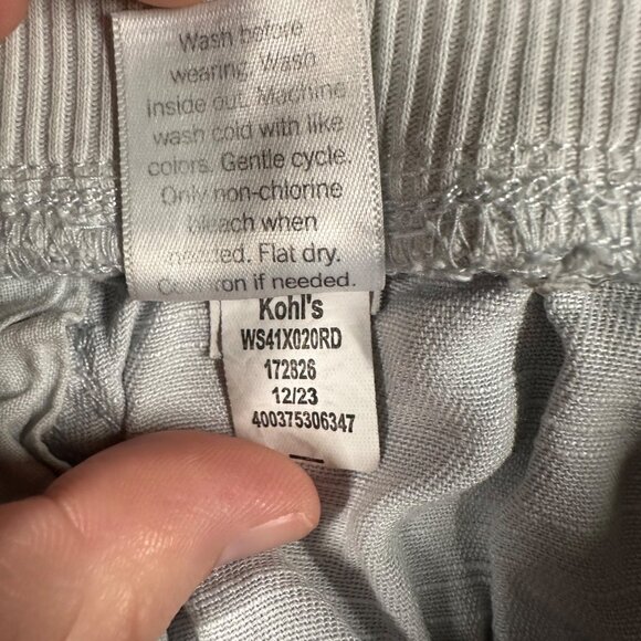 Sonoma Womens Medium Light Gray Linen Blend Pull-On Shorts Elastic Waist Pockets - Picture 11 of 14